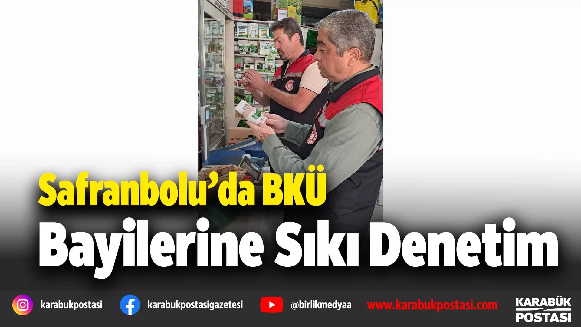 Bitki koruma ürünleri bayilerine denetim