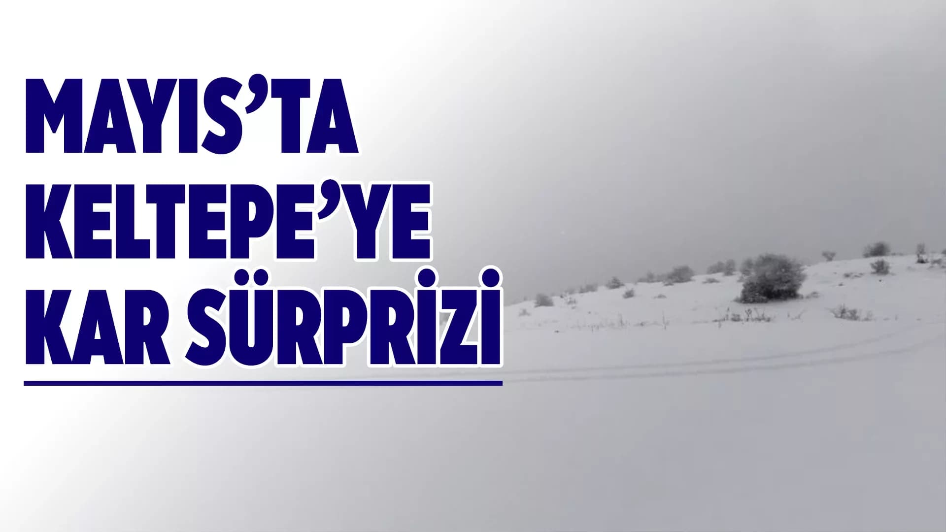Keltepe Kayak Merkezi’nde kar yağışı etkili oldu