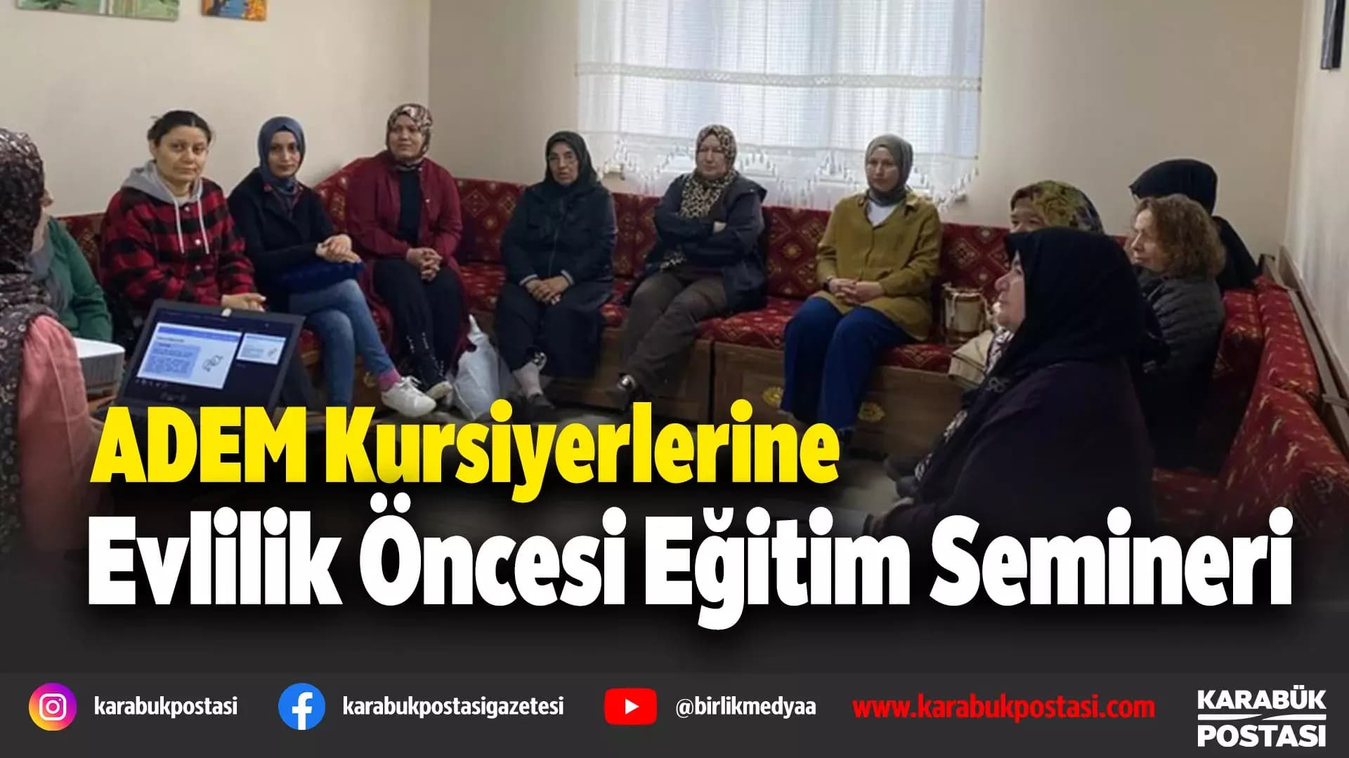 Yenice ADEM’de evlilik öncesi eğitim semineri