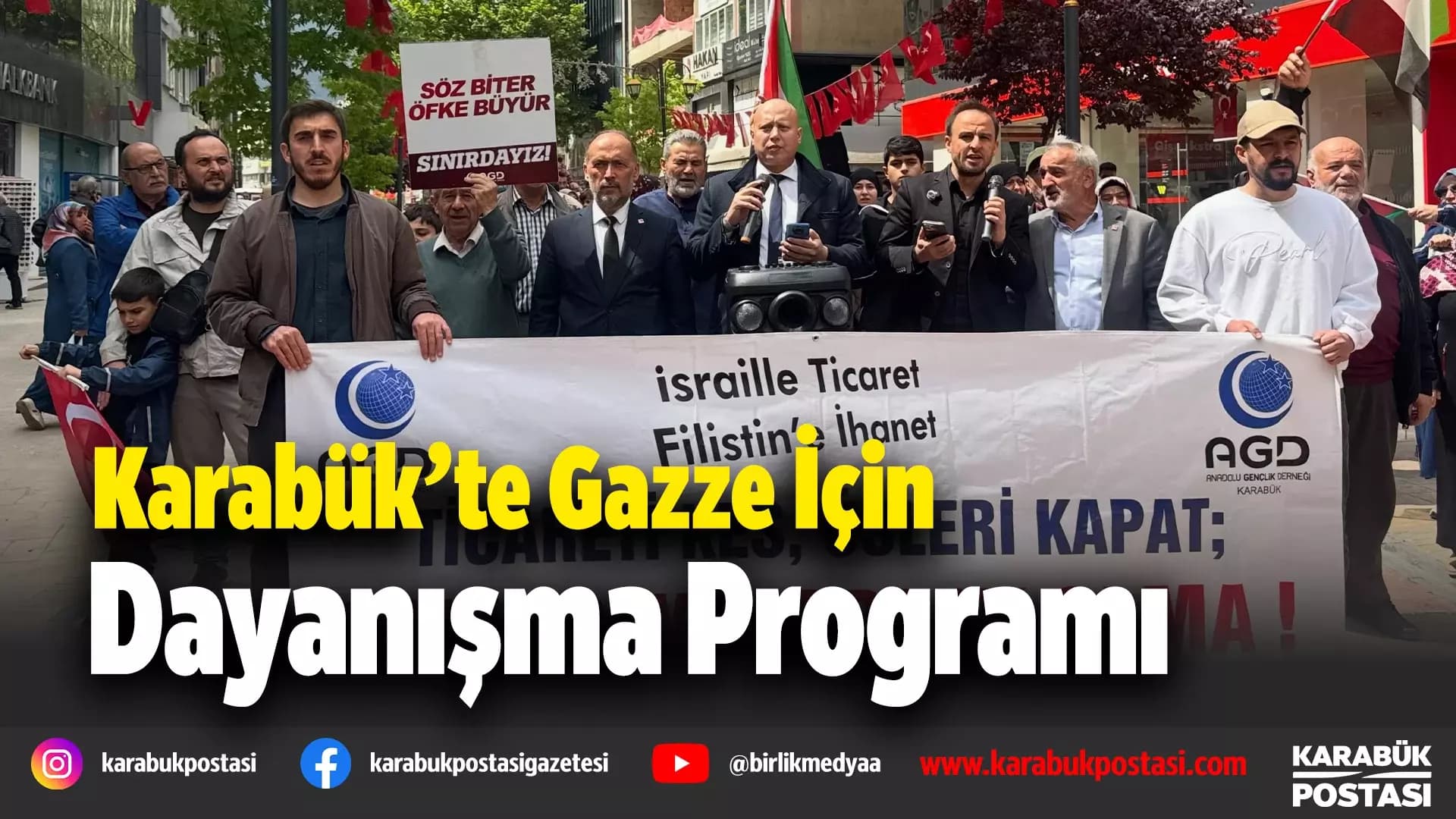 Gazze’ye destek programı düzenlendi