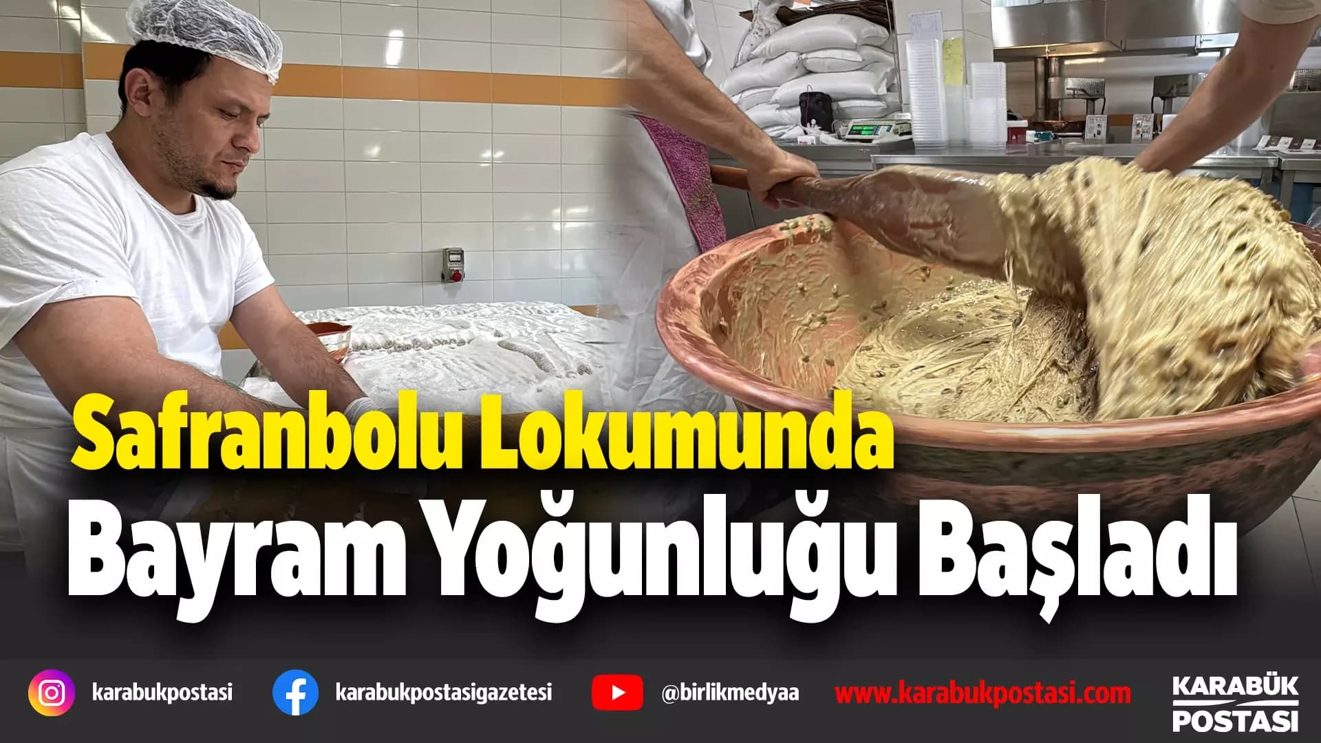 Bayram öncesi Safranbolu lokumunda yoğun mesai