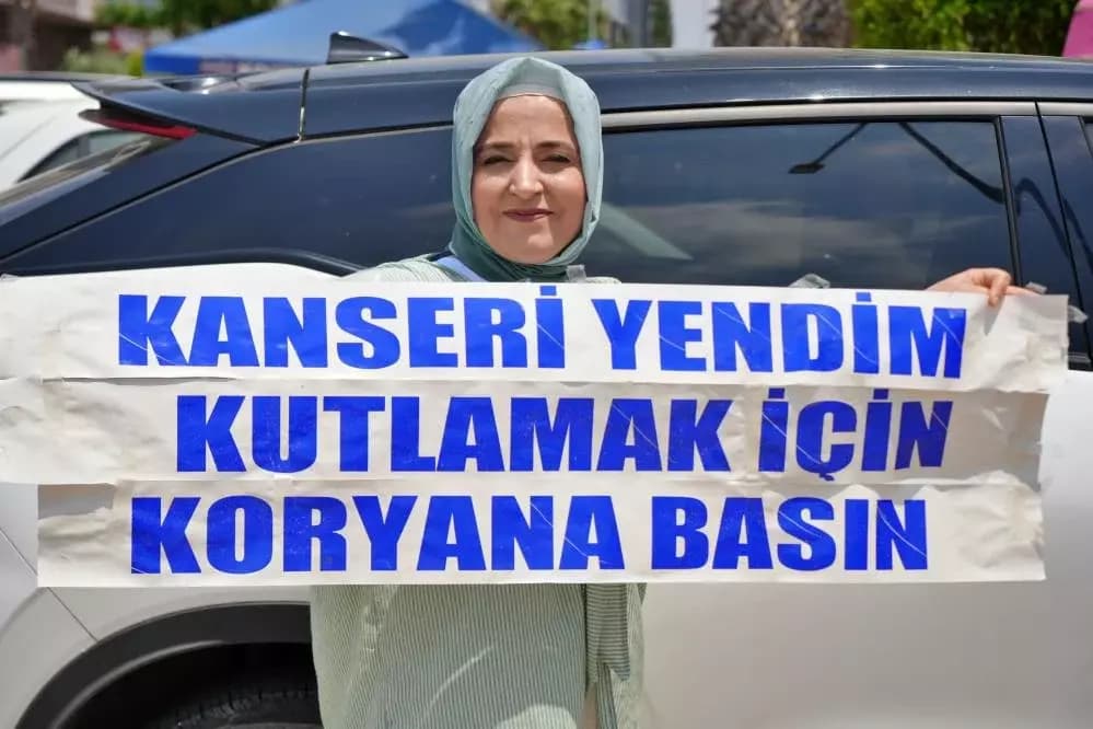 Karabüklü Esengül’ün kanser zaferi kornalarla kutlandı