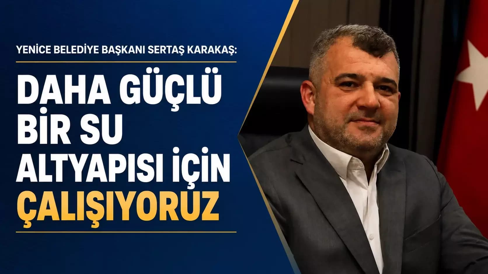 Yenice'de Su Altyapısını Güçlendirecek Çalışma