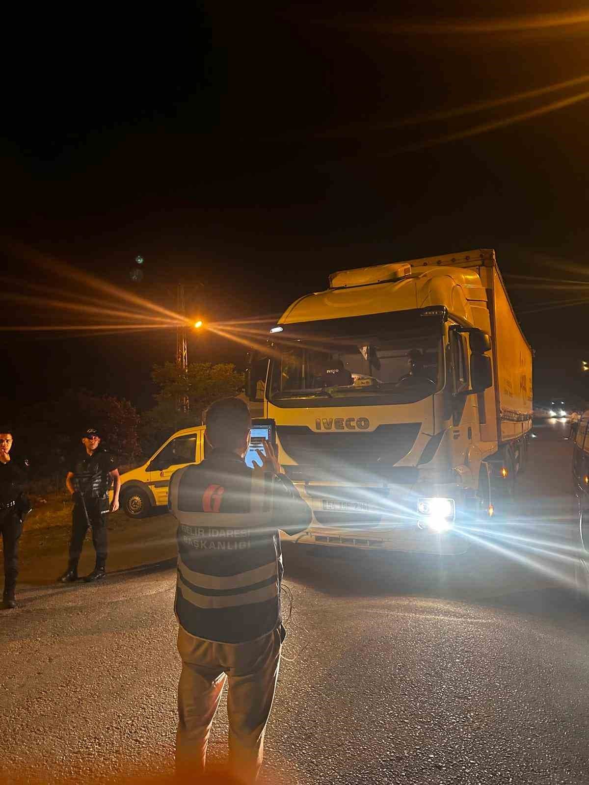 Zonguldak’ta ticari taşıtlara yönelik denetimlerde 87 araca ceza kesildi