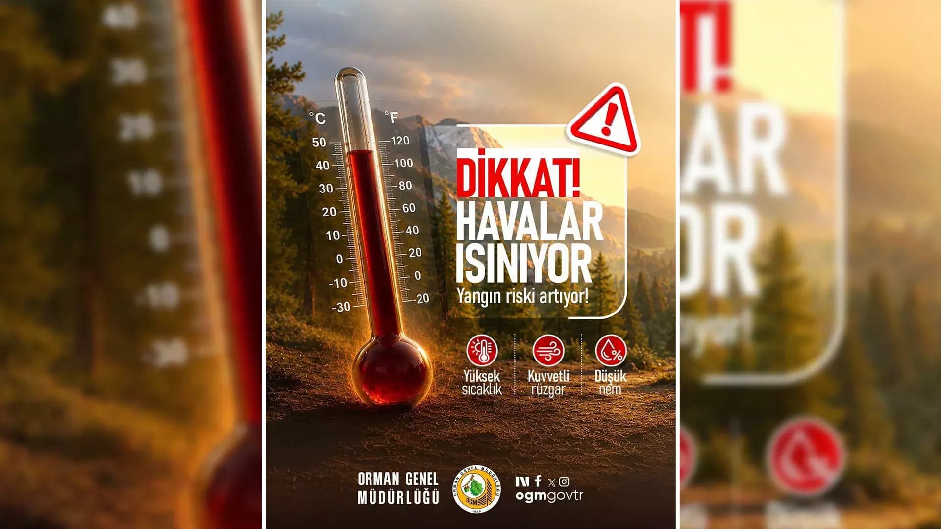 Dikkat! Havalar ısınıyor, yangın riski artıyor