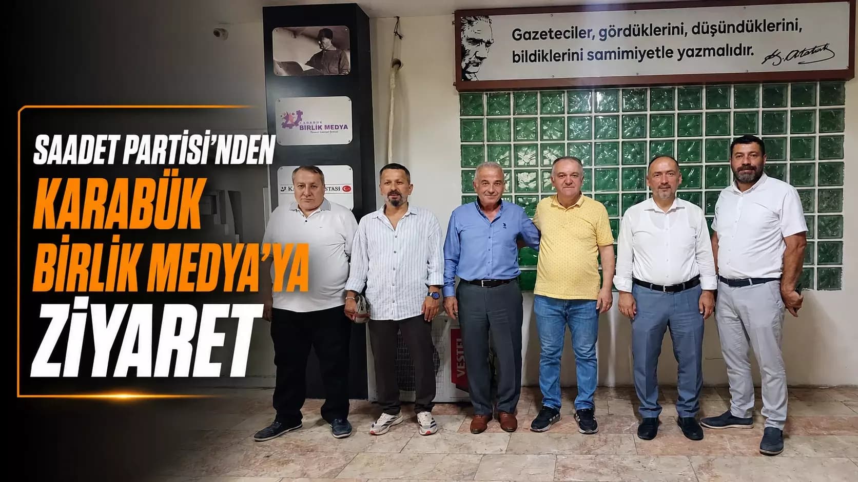 Saadet Partisi’nden Karabük Birlik Medya’ya ziyaret