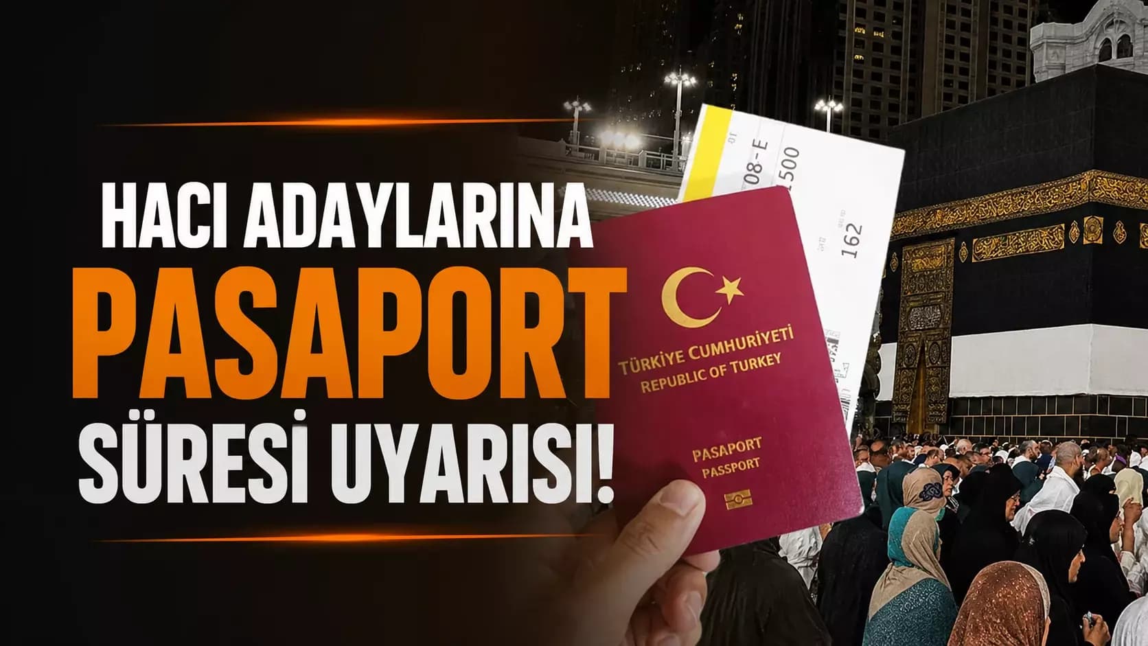 Hacı adaylarına pasaport süresi uyarısı