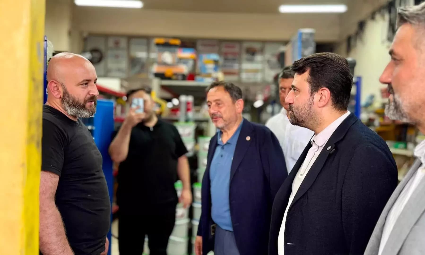 AK Parti heyetinden Safranbolu sanayi esnafına ziyaret