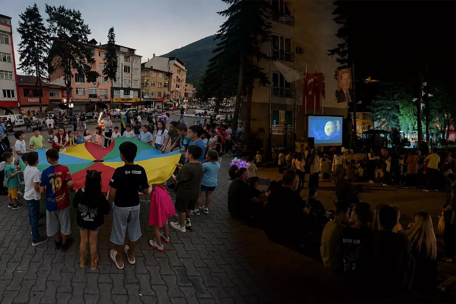 Yenice’de ay ışığında sinema keyfi
