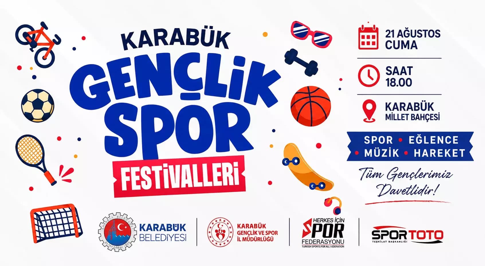 Karabük’te Gençlik Spor Festivali başlıyor