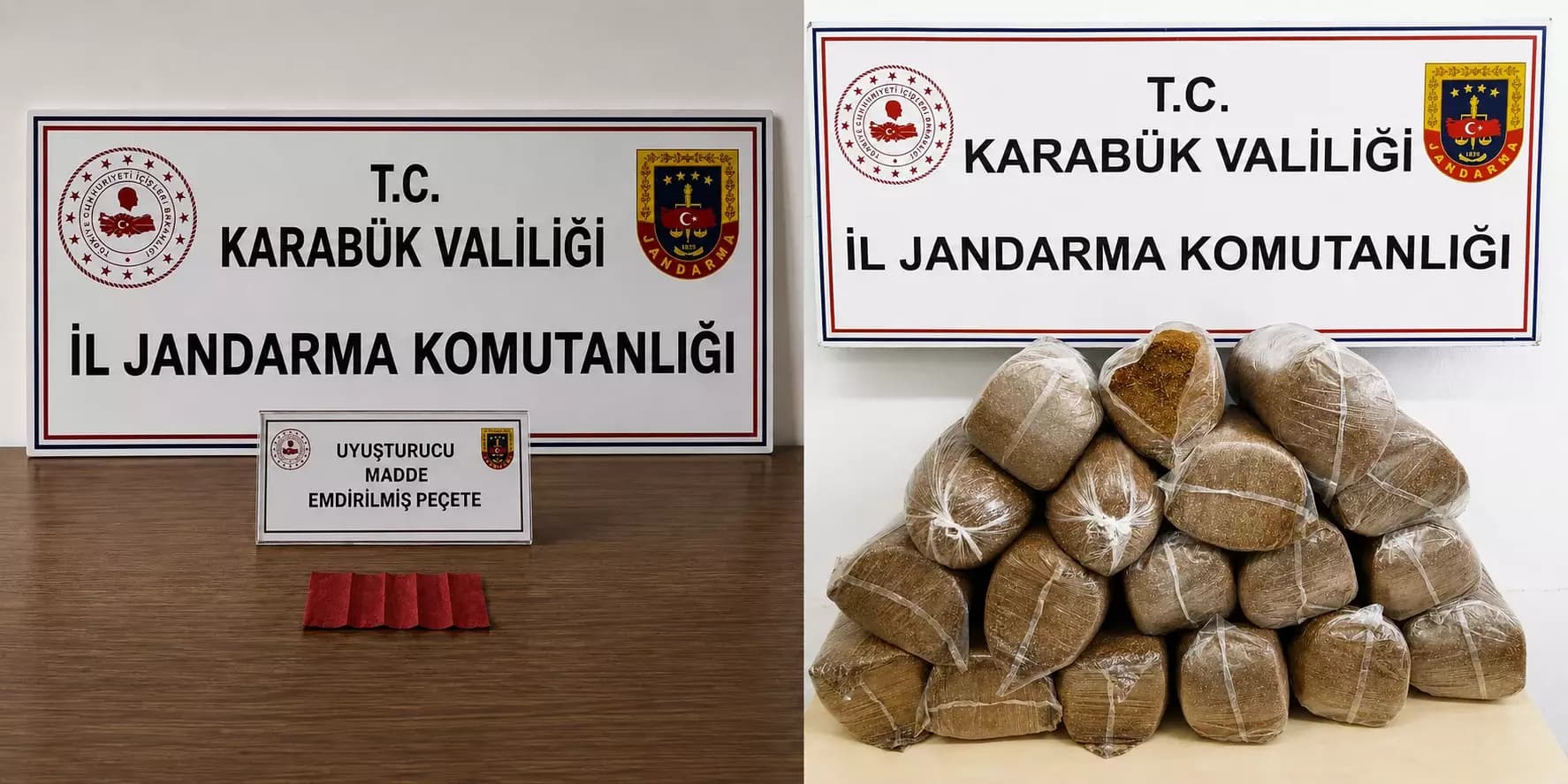Karabük’te uyuşturucu ve kaçak tütün operasyonu