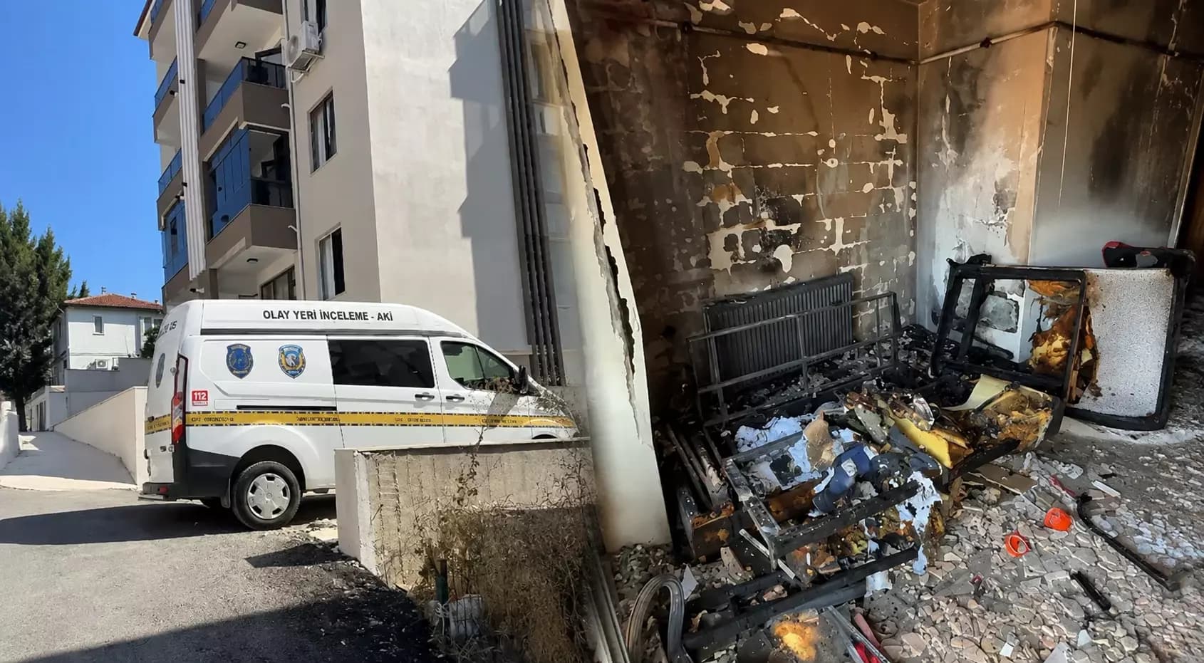 Karabük'te apartman dairesinde yangın