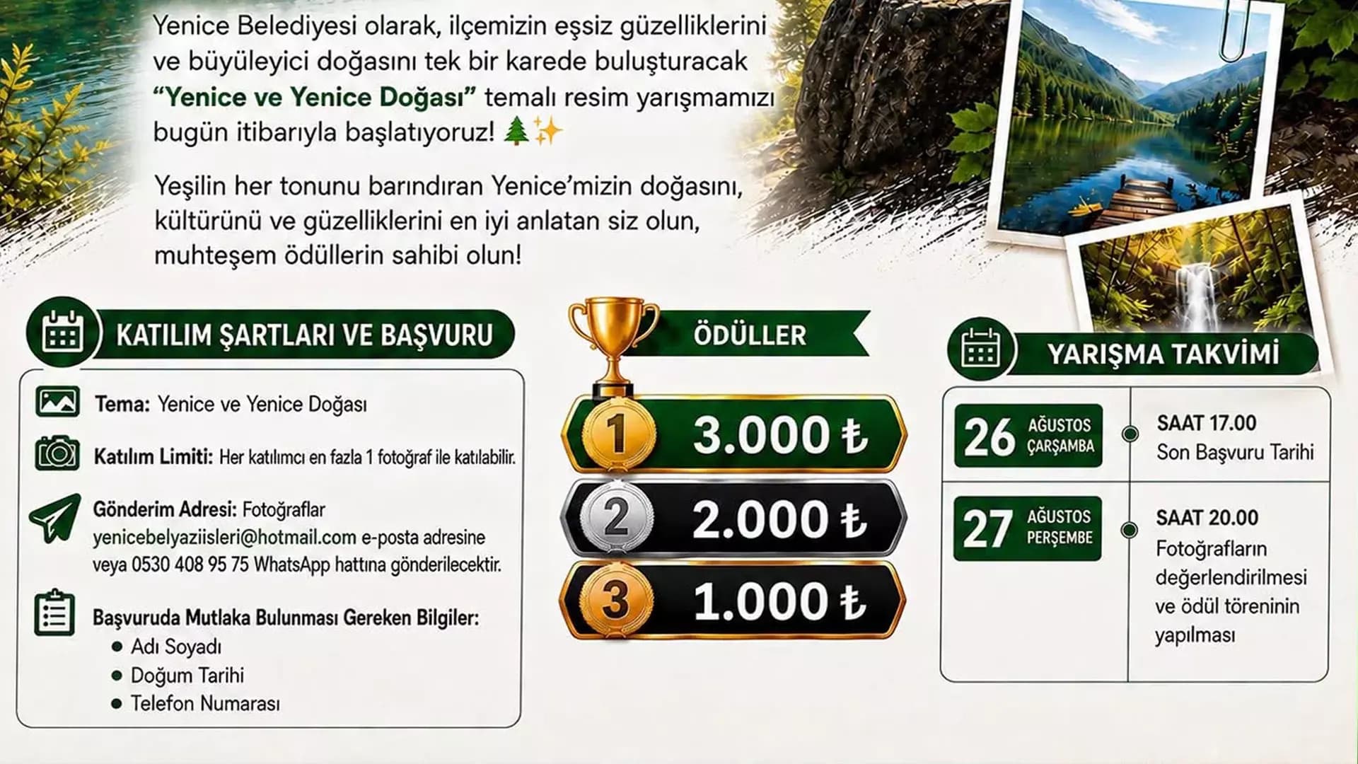 Yenice’de fotoğraf yarışması