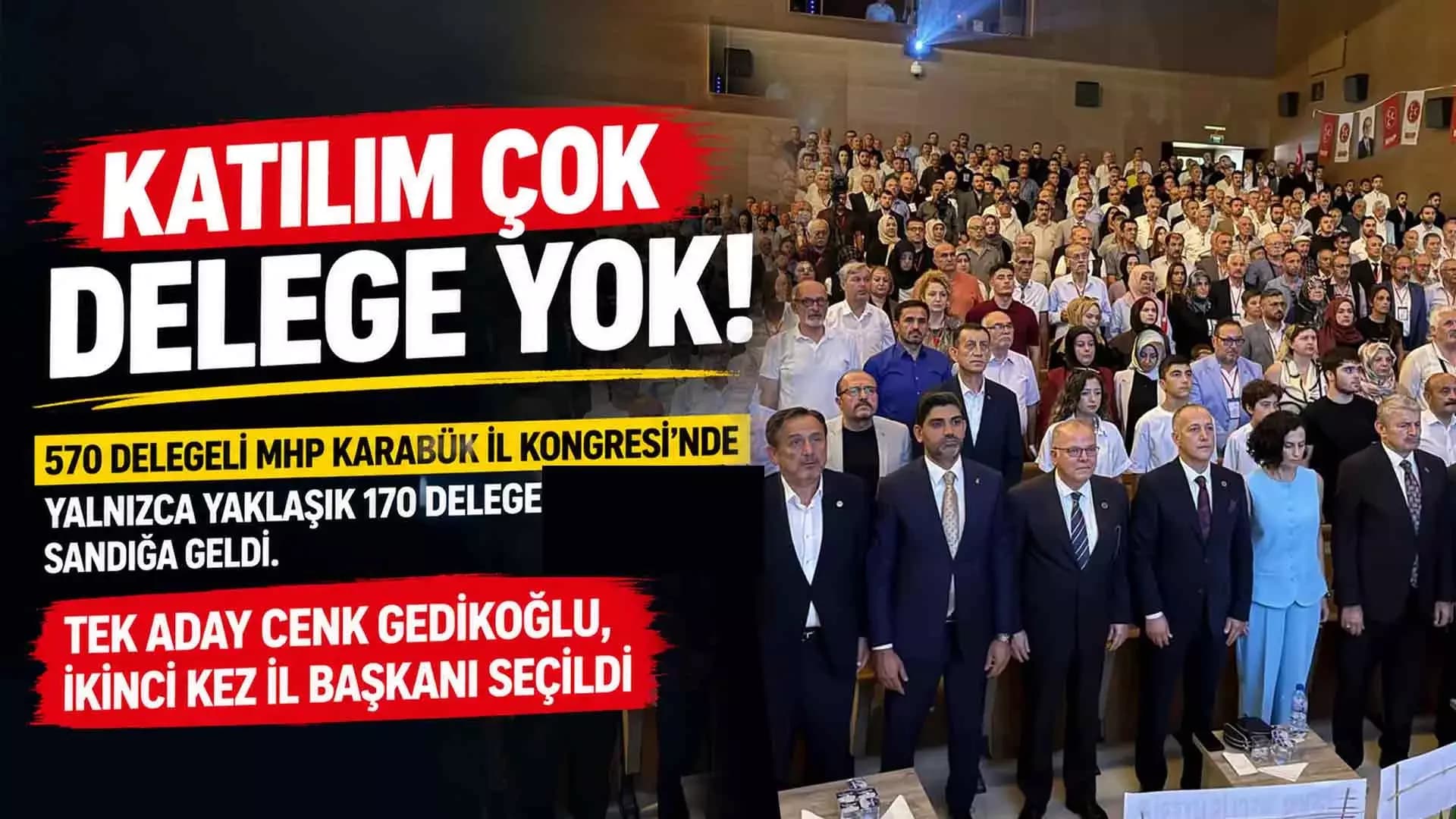 KATILIM ÇOK DELEGE YOK!