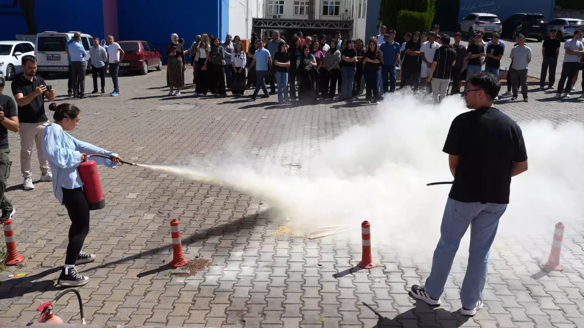 KBÜ Tıp Fakültesinde Deprem ve Yangın Tatbikatı