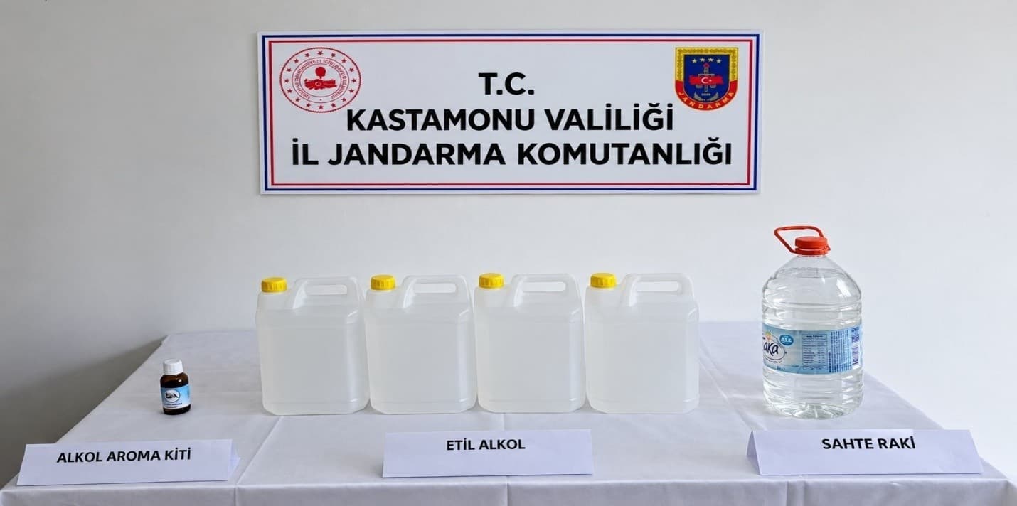 Jandarma sahte içki operasyonu