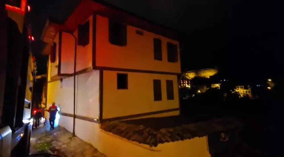 Safranbolu'da iki asırlık konakta yangın