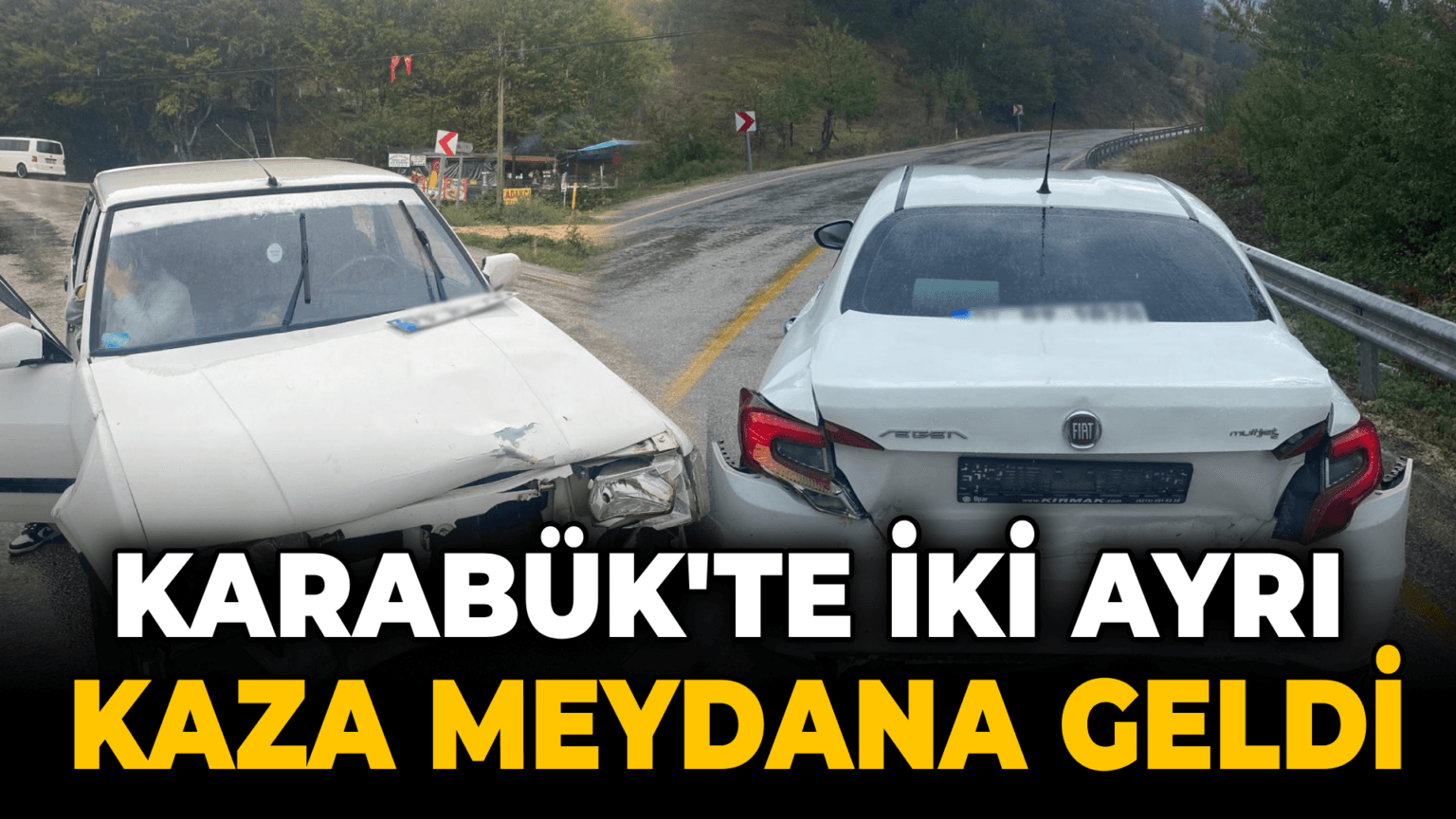 Karabük'te iki ayrı kaza: 1 ölü 4 yaralı
