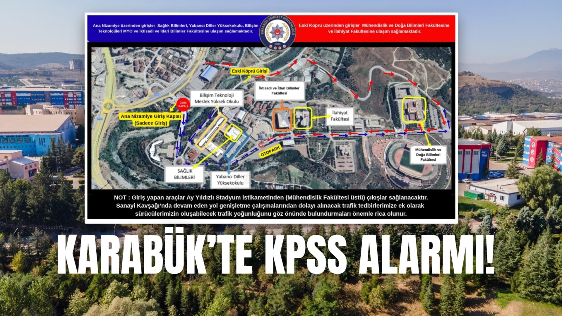 KARABÜK’TE KPSS ALARMI! 13 BİN 655 ADAY SINAVA GİRECEK
