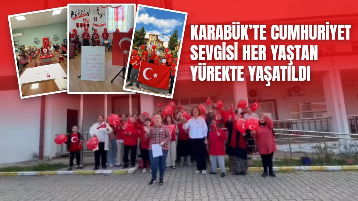 Karabük'te her yaştan Cumhuriyet coşkusu