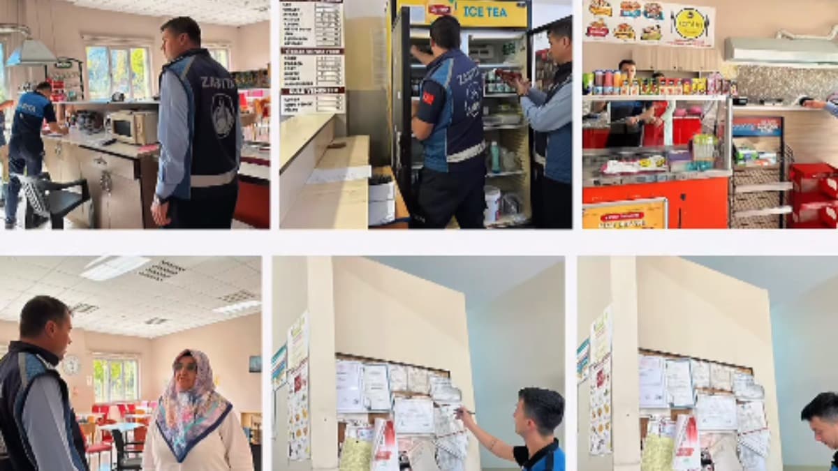 Yenice'de zabıttan okul kantini denetimi