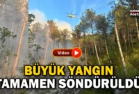 Karabük’teki orman yangını söndürüldü