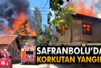 Safranbolu’da Korkutan Yangın