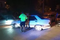 Polisten kaçan alkollü şoför kaza yapınca yakalandı