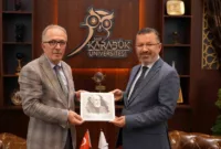 Rektör Uzun, Karabük Üniversitesi Rektörü Kırışık’ı ziyaret etti