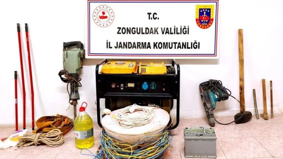 Zonguldak’ta kaçak kazı yapan 7 kişi yakalandı