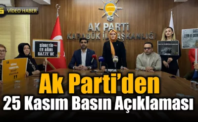 AK Parti İl Kadın Kollarından basın açıklaması
