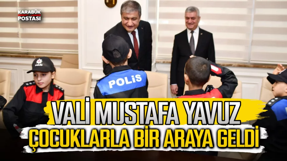 Vali Mustafa Yavuz, Çocuklarla Bir Araya geldi