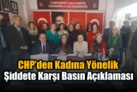 CHP’den 25 Kasım Basın Açıklaması