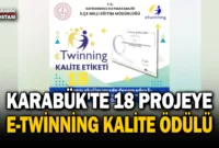 Karabük’te 18 Projeye E-Twinning Kalite Ödülü