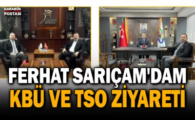 Sarımçam’dan Rektör Kırışık ve TSO Başkanı Çapraz’a ziyaret