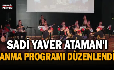 Devlet Sanatçısı Sadi Yaver Ataman unutulmadı