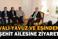 Karabük Valisi Mustafa Yavuz Ve Eşinden Şehit Ailesine Ziyaret