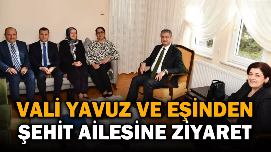 Karabük Valisi Mustafa Yavuz Ve Eşinden Şehit Ailesine Ziyaret