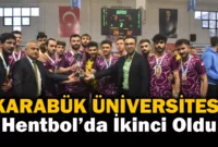 Bölgesel Hentbol Liginde Karabük Üniversitesi İkinci Oldu!