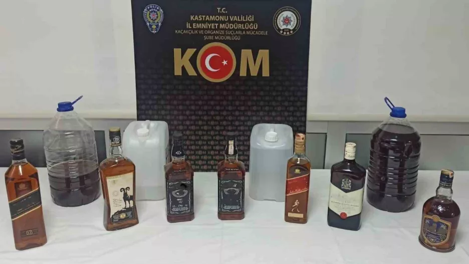 Kastamonu’da yılbaşı öncesinde sahte alkol operasyonu: 2 gözaltı