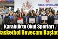 Karabük’te Okul Sporları Basketbol Heyecanı Başladı