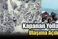 Karabük’te kar sonrası kapanan köy yolları yeniden ulaşıma açıldı
