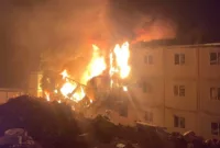 Kahramanmaraş’ta işçilerin kaldığı konteynerlerde yangın: 11 yaralı