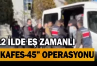 “KAFES-45” operasyonlarında 3 organize suç örgütü çökertildi, 63 şüpheli yakalandı