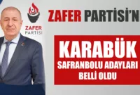 Zafer Partisi’nin Karabük ve Safranbolu Adayları Belli Oldu