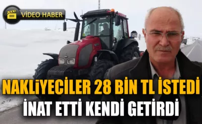 Nakliyeciler 28 Bin TL İsteyince İnat Etti 3 Gün Traktör Sürerek Bitlis’e Geldi