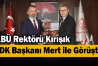 KBÜ Rektörü Kırışık TDK Başkanı Mert ile Görüştü