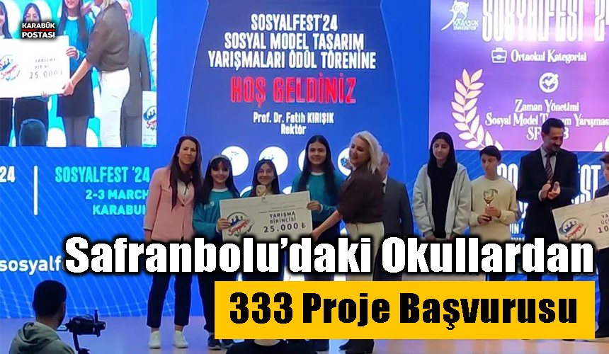 Safranbolu’daki okullardan 333 proje başvurusu