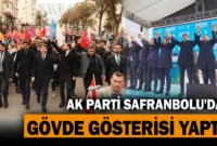 AK Parti Safranbolu’da Gövde Gösterisi Yaptı