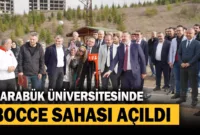 Karabük Üniversitesinde Bocce Sahası Açıldı